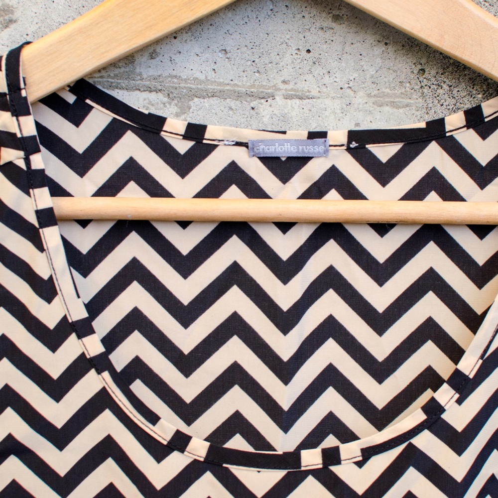 Charlotte Russe Striped Blouse - Picture 4 of 5